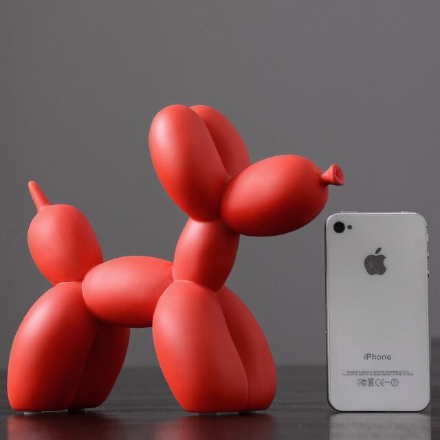 Nordic Creative Balloon Dog Home Decorations Living Room Bedroom TV Cabinet Adornment Cute Resin Animal Desktop Ornaments Gift