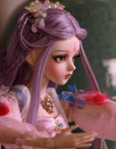 Puppe bjd 60cm Geschenke für Mädchen violettes Haar voller Satz Puppe Augen wechseln DIY Puppe bestes Valentinstagsgeschenk handgemachtes Schönheitsspielzeug