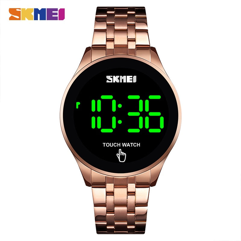 SKMEI Top-Marke Herrenuhr Uhr LED Touchscreen Mann Digitaluhren 30M wasserdichte männliche Armbanduhr Relojes Para Hombre 1579