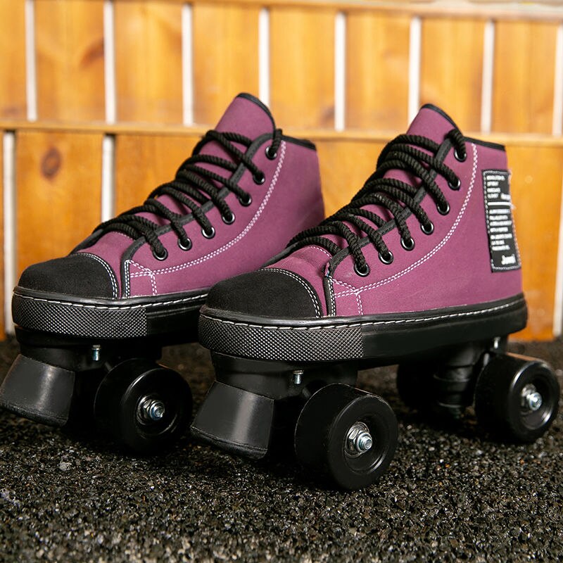 Patines de doble fila para adultos, nuevo estilo, patines de cuatro hojas para adultos, hombres y mujeres, zapatos con ruedas para exteriores