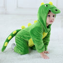 Umorden Baby Dinosaur Kigurumi Green Cartoon Animal Costume Infant Toddler Child Bodysuit Jumpsuit Onesie Flannel Comfortable