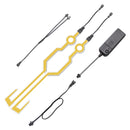 2 Pcs Motorcycle LED Night Riding Lights Bike Helmet EL Cold Light Flashing Stripe Luminous Signal Sticker Universal Waterproof