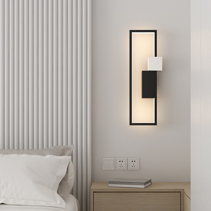 Modern Led Wall Lamps For Bedside Living Room Bedroom Study New Indoor Lights Luminaria Lighting Fixture Background AC90-260V