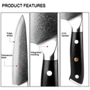 Quality Japan VG10 Damascus steel kitchen knife G10 handle + plum blossom best gift chef knife sharp Cleaver Santoku cook tool