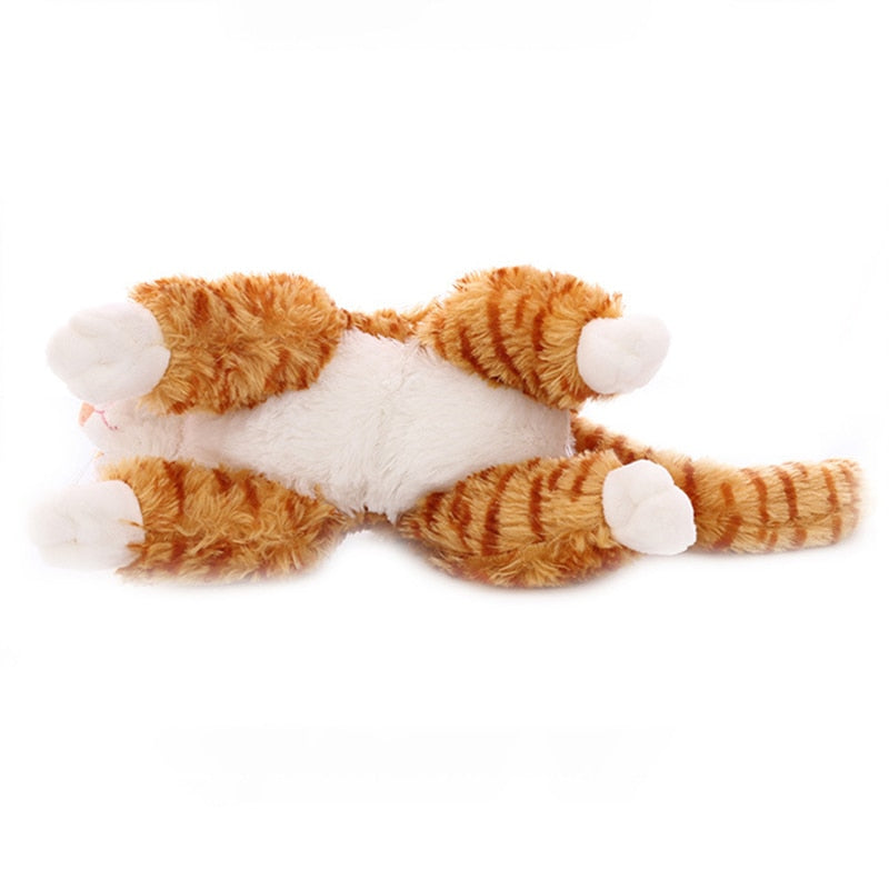 New cute plush cat white black soft stuffed plush toy animal gift for children boy girl toy gift 35-40cm