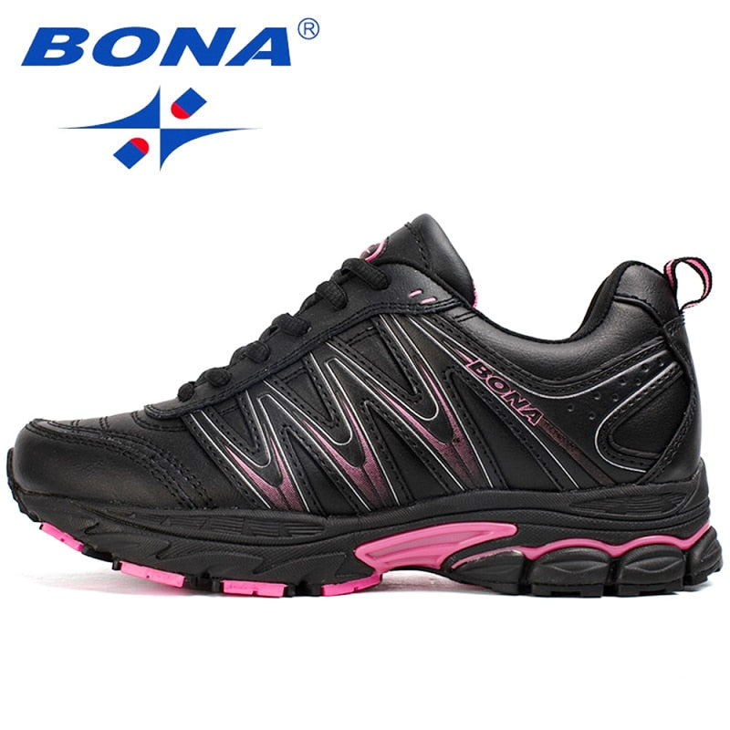 BONA New Hot Style Damen Laufschuhe Lace Up Sportschuhe Outdoor Jogging Walking Sportschuhe Bequeme Turnschuhe für Frauen