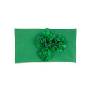 Nishine suave estiramiento satén Rosa flor bebé diadema nudo recién nacido ancho Nylon diademas turbante niñas sombreros niños foto Props