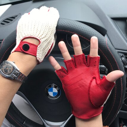 2022 New Men genuine leather gloves male sheepskin machinist gloves leather driving gloves men leather driver gloves