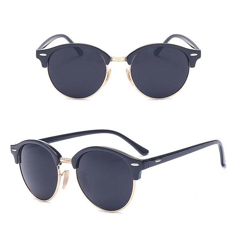 LeonLion 2021 Round Sunglasses Men Alloy Glasses for Men/Women Brand Designer Sunglasses Women Vintage Lunette Soleil Homme
