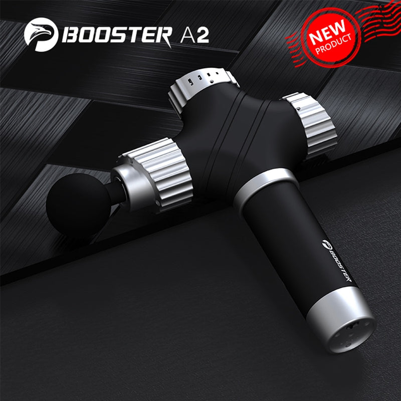 Booster A2, pistola de masaje muscular, masajeador de terapia deportiva, estimulador de relajación corporal, alivio del dolor, masajeador moldeador adelgazante