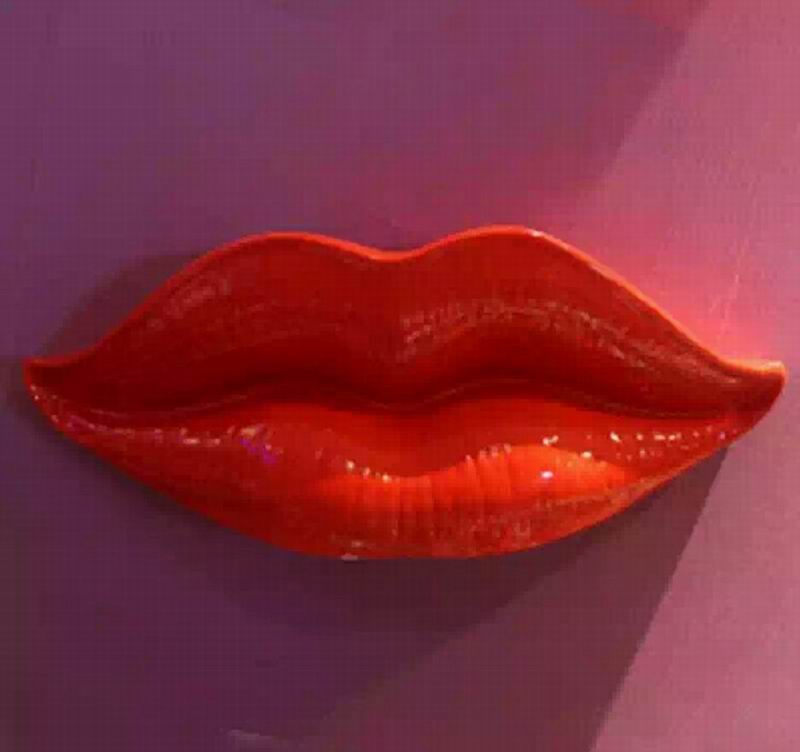Gran escultura de labios decoración moderna colgante de labios rojos Bar Club tema decoración de pared