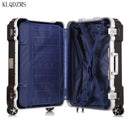 KLQDZMS 20 "24" 29 pulgadas marco de aluminio equipaje rodante spinner en la rueda hombres mujeres llevar en maleta de viaje trolley bolsa