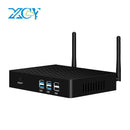 XCY Mini PC sin ventilador Intel Core i7 4500U i5 5200U i3 7100U 300M WiFi Gigabit Ethernet VGA HDMI Pantalla Windows 10 Linux HTPC