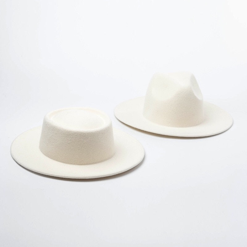 Sombreros de fieltro de lana para mujer