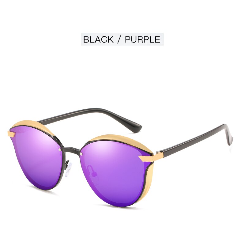 Ravenisa Luxury Polarized Sonnenbrille Damen Runde Sonnenbrille Damen lunette de soleil femme