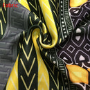 African Ladies Dresses Elegant Wrist High Waist V Neck Vintage For Work Office Business Fashion Slim Vestidos Dress Midi 2023