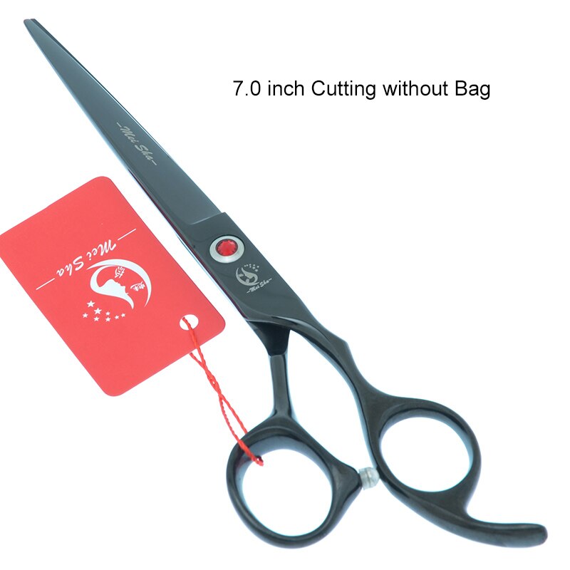 7.0 Inch Big Professional Hairdressing Cutting Scissors 6.5 Inch Thinning Shears Salon Barbers JP440C Blue Hair Tesouras A0132A