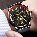Luxus Herren Armbänder Uhren Mode Männer Edelstahl Mesh Gürtel Quarzuhr Business Casual Male Clock relogio masculino