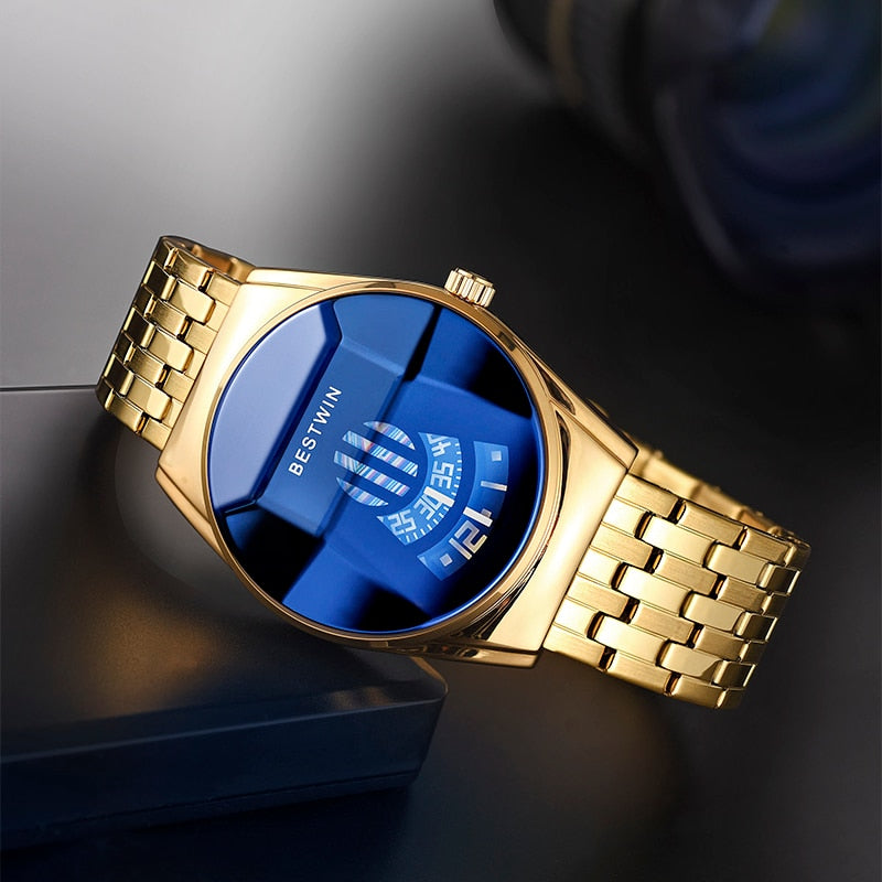 Neue Sport BESTWIN Herren Quarzuhren Heiße Luxusmarkenuhr Für Herren Silikon Armbanduhr Wasserdichte Uhr Relogio Masculino