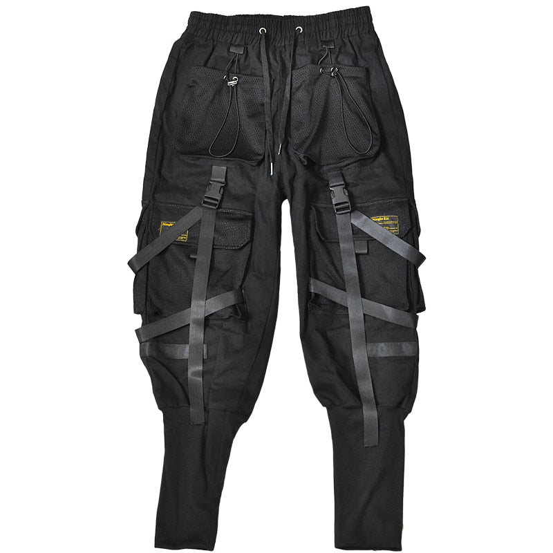 Pantalones Cargo de algodón estilo Hip Hop para hombre