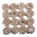 240PCS 5.5cm 2" Pearl Cluster Rhinestone Center Chiffon Hair Flower Hand Sewing Flower Boutique For Baby Headbands