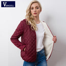Vangull, nueva ropa de primavera y otoño para mujer, chaqueta básica de lana con capucha, abrigos femeninos de manga larga, ropa de abrigo informal con cremallera corta