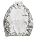 High Street Jacket Men Cashew Letter Print Reflective Windbreaker jacket Spring 2021 Patchwork Men's Bomber Jacket Couples