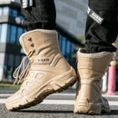 Military Tactical Mens Boots Special Force Leather Waterproof Desert Combat Ankle Boot Army Work Men&