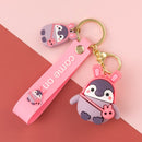 Cartoon Cute Penguin Doll Key Chain Creative Personality Car Exquisite Chain Key Ring Hand Strap Handbag Mobile Phone Ornaments