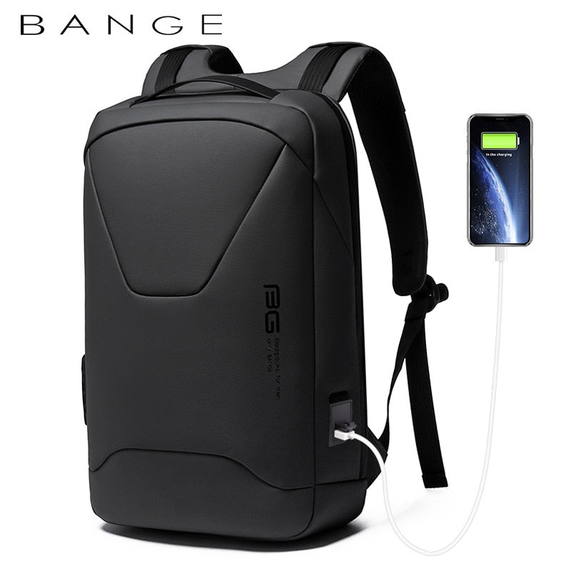 BANGE New Men Anti Theft Waterproof Laptop Backpack 15.6 Inch Daily Work Business Backpack School back pack mochila for Male