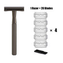 HAWARD Double Edge Safety Razor For Men&Women Classic Manual Metal Shaving Razor With 20 Shaving Blades Reusable&Plastic Free