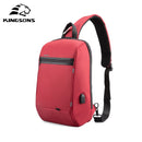 Kingsons Upgraded Waterproof Single Shoulder Laptop Backpack for Men Daily Using for teenagers Laptop Travel Business