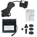 Solar Water Fountain Pump 7V Brushless Motor Solar Powered Water Pump for Garden Pool Bird Bath Solar Decoration Outdoor 40%