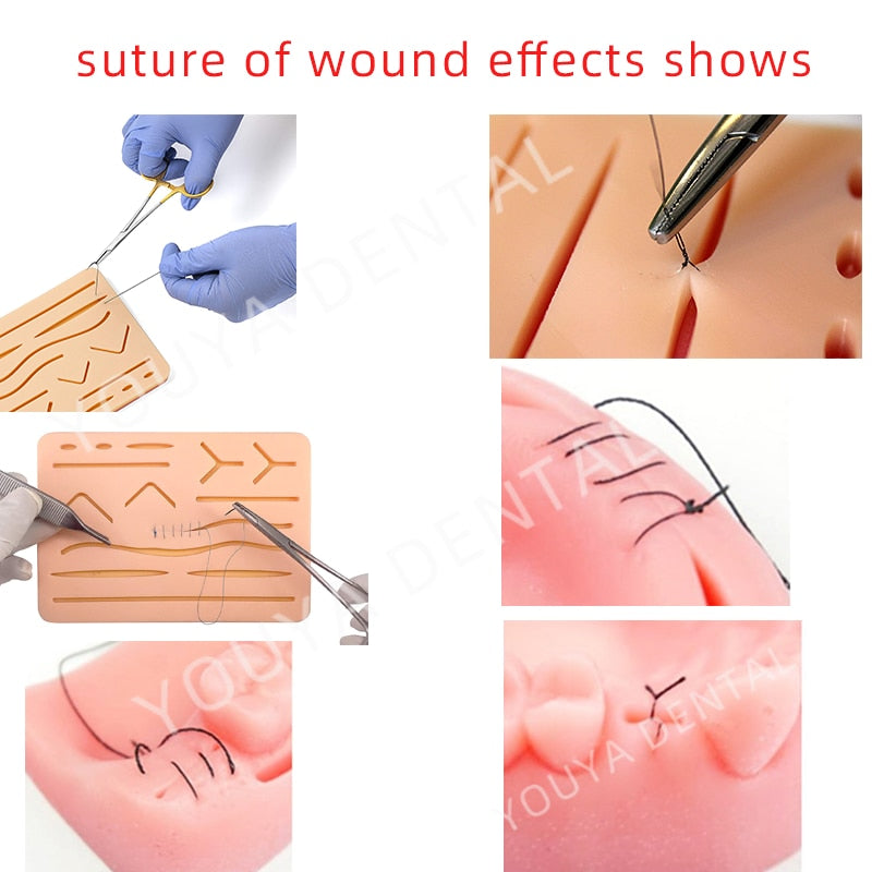 Dental Suture Kit Medical Skin Suture Surgical Training Kit Chirurgical Surgical Practice Set Oral Doctors Dental Teaching Model