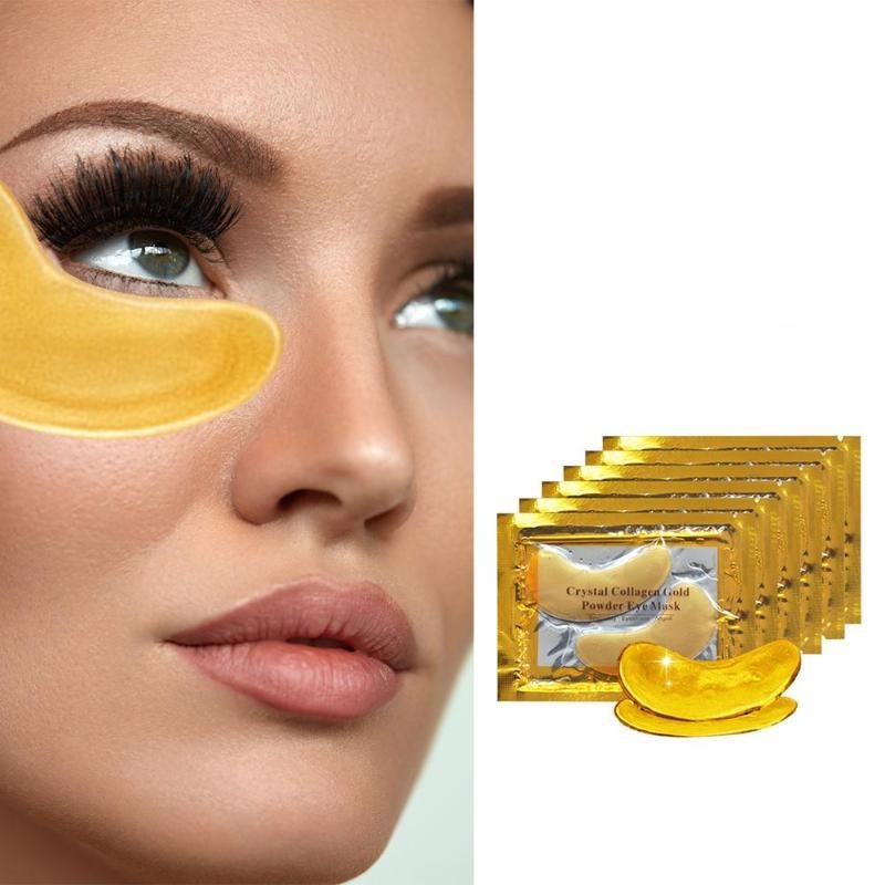 60Pcs Crystal Collagen Gold Powder Eye Mask Anti-Aging Dark Circles Acne Beauty Patches For Eye Skin Care Korean Cosmetics