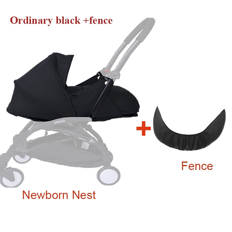 Baby Stroller Accessories Newborn Sleeping Basket 0-6M Birth Nest Fit For Babyzen YOYO Strollers Winter Sleep Bags Rain Cover