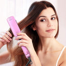 KIPOZI Professional Titanium Flat Iron Hair Straightener with Digital LCD Display Dual Voltage Instant Heating Curling Iron