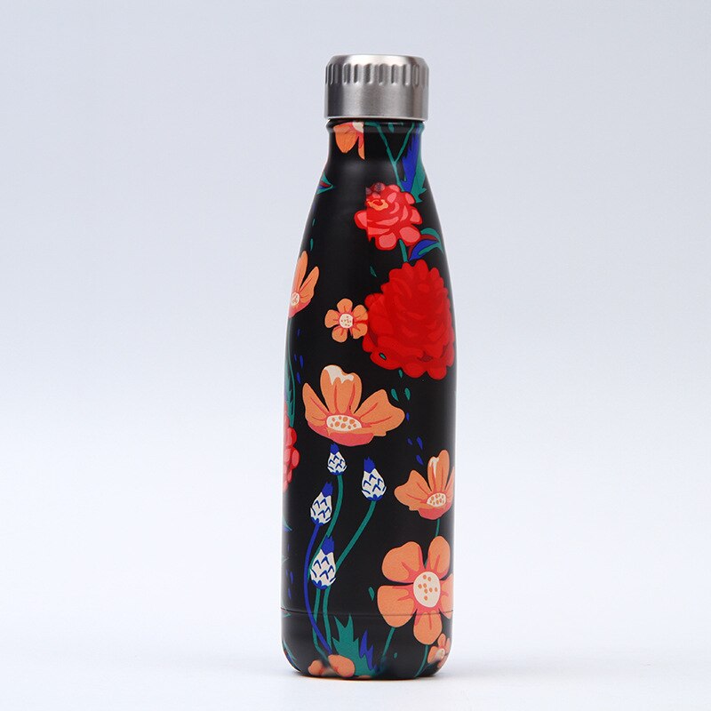 179-202 LOGO Custom Stainless Steel Water Bottle For Water Thermos Vacuum Insulated Cup DoubleWall Travel Drinkware Sports Flask