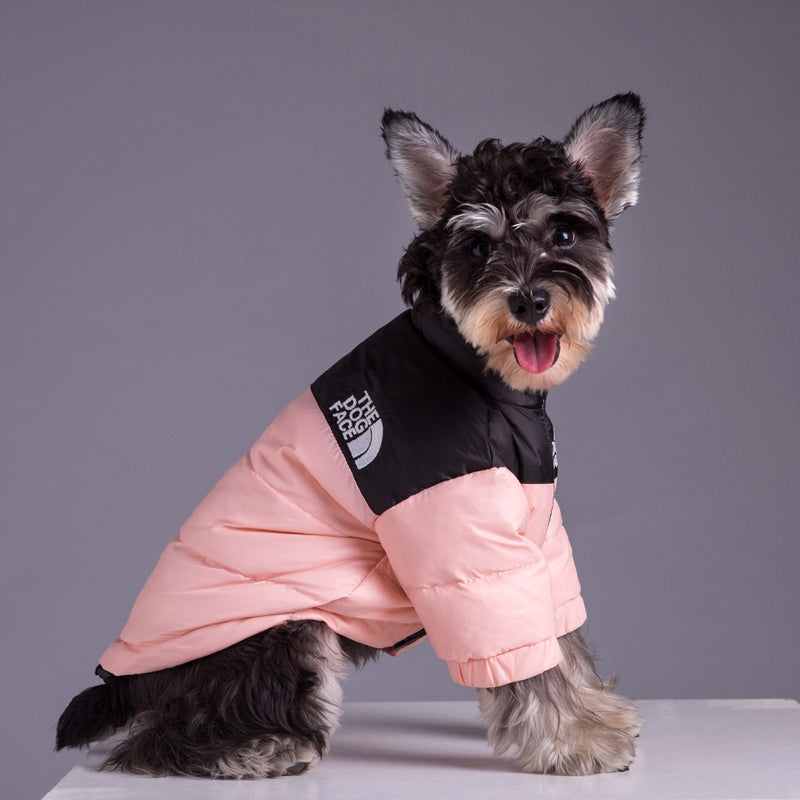 The Dog Face Winter Pet Dog Down Jacket Clothes for Small Medium Dogs,100% Duck Down Warm Waterproof Dog Jacket,Luxury Dog Coat