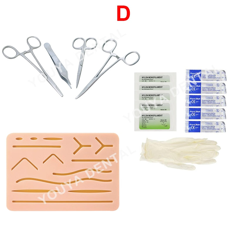 Dental Suture Kit Medical Skin Suture Surgical Training Kit Chirurgical Surgical Practice Set Oral Doctors Dental Teaching Model