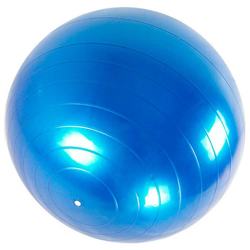 Blue Yoga Pilates Ball 65cm Rubber Training for Gym Fitness Core Exercise+Pump