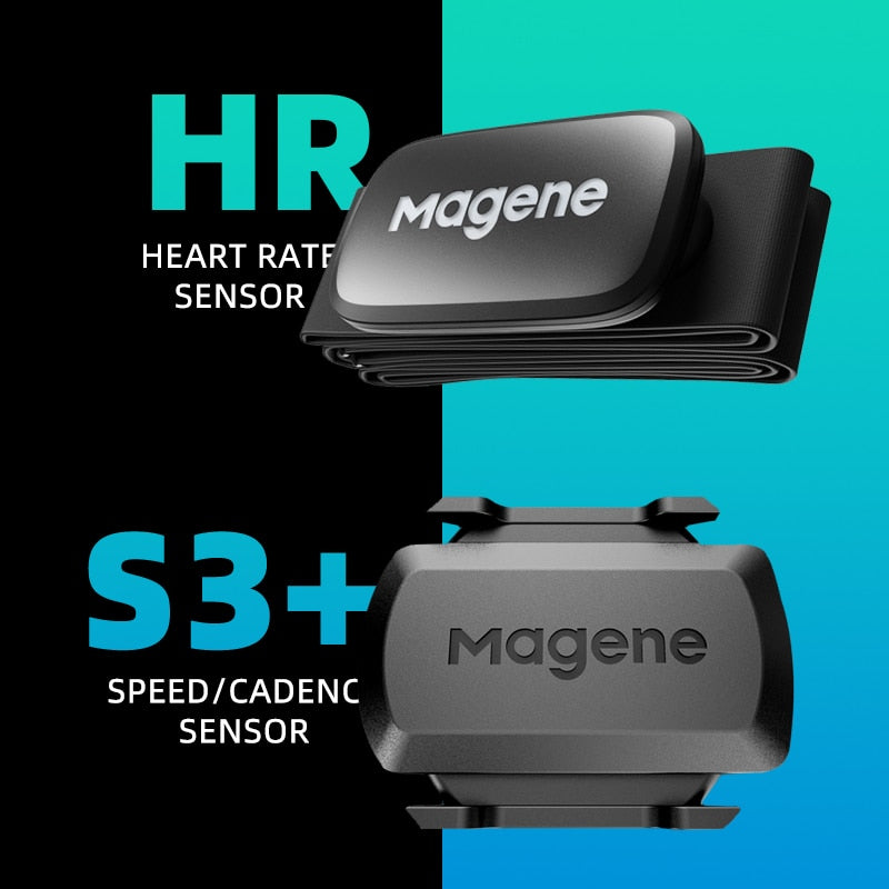 Cycling Magene Mover H64 S3+ ANT+ USB C406 Dual Mode Speed Cadence Sensor Heart Rate Monitor Bicycle Computer Bike Garmin XOSS