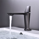 Basin Faucets Black Brass Faucet Hot and Cold Bathroom Sink Faucet Deck Mounted Toilet Nickel/Grey Color Mixer Water Tap