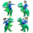 Kids Dinosaur Inflatable Costume Boys Girs Jumpsuit Boysuit Child Alien Cosplay Costume Purim Halloween Party Suit Clothes