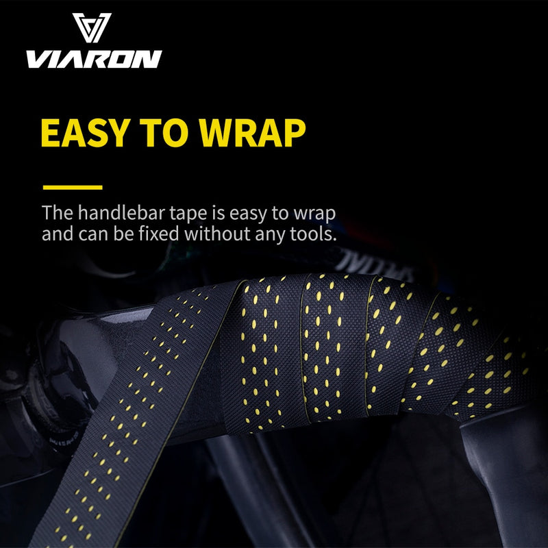 VIARON Road Bicycle Handlebar Tape Bike Accessories 1Pair Cycling Soft PU EVA Anti-Slip MTB Bike Bar Tape Shock Absorption