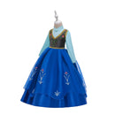 Frozen 2 fantásticos vestidos de princesa Anna, disfraz de Halloween para niñas, vestido largo para niños, vestido de boda de Carnaval, ropa de Cosplay para niños