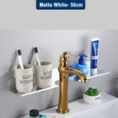 Bathroom Shelves Holder Kitchen Faucet Storage Shelf Wall Mount Shower Storage Rack Decor Shampoo Organizer For Home Improvement