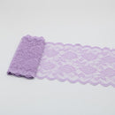 2 Yards Elastic Lace Ribbon Flowers Trim 150MM Wide Embroidery African Lace Fabric Trimmings For Wedding Dress Sewing Diy Crafts