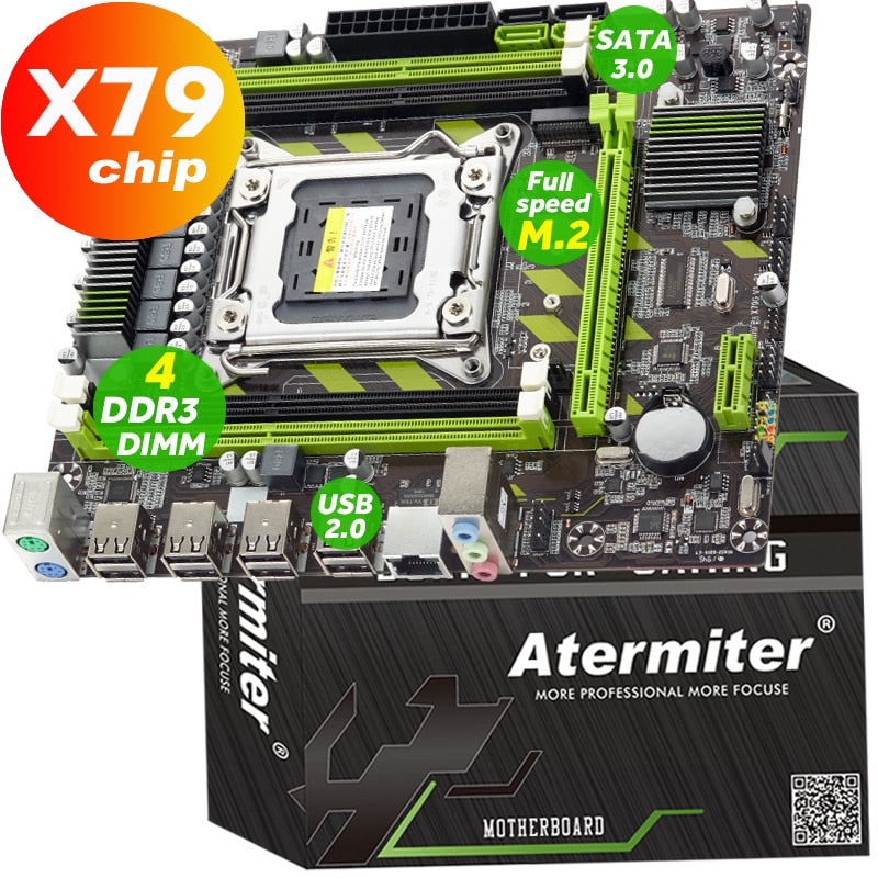 X79G X79 Motherboard Set With LGA2011 Combos intel Xeon E5 2689 CPU 4pcs x 4GB = 16GB Memory DDR3 RAM 1333Mhz PC3 10600R D3