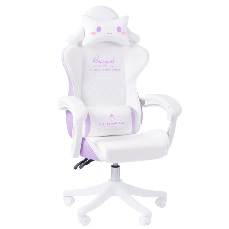 Pink Magic Gaming Chair Girl Game Competitive Rotating Chair Home Liftable Computer Chair Fashion Comfortable Anchor Live Chair